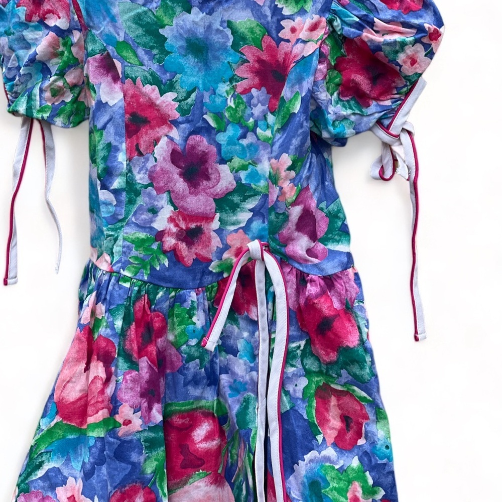 Vintage Rare Editions Watercolors Flowers Dress